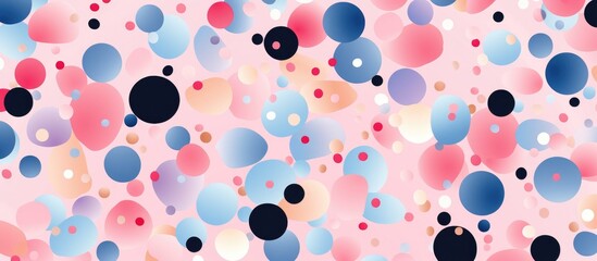 Seamless polka dot pattern for fabric and wallpaper.