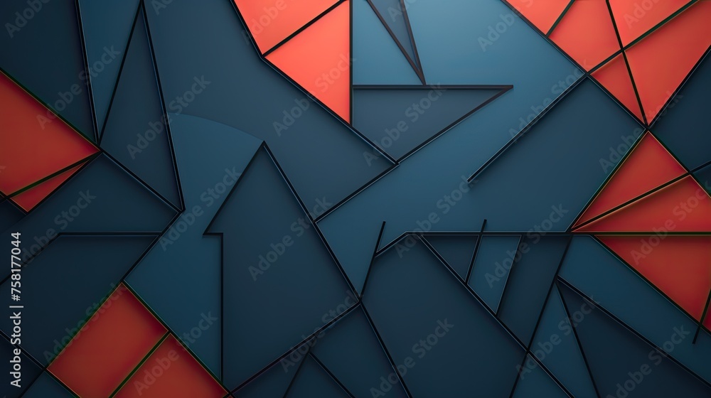 Aufkleber geometric background with intersecting lines