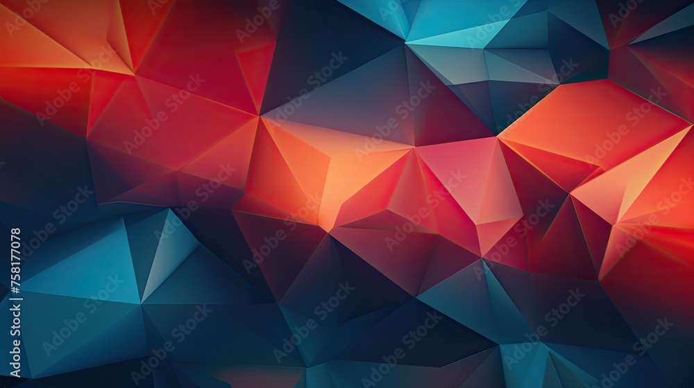 Poster geometric background with irregular polygon shapes