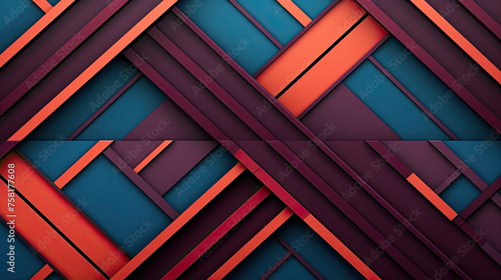 Poster geometric background with parallel lines