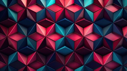 Obraz premium Geometric background with pentagon patterns