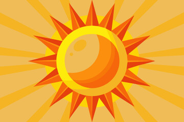 abstract sun vector illustration
