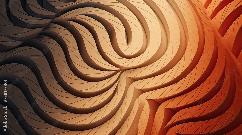 Poster geometric background with spiral patterns