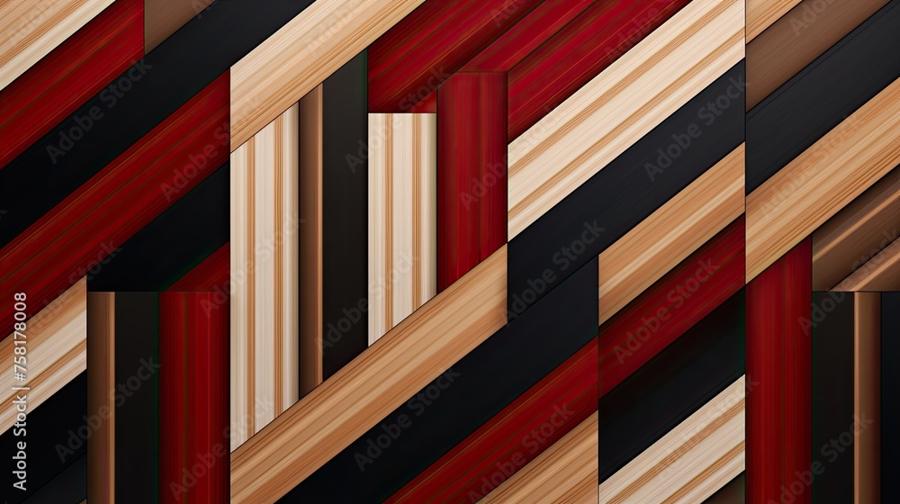 Poster geometric background with striped patterns