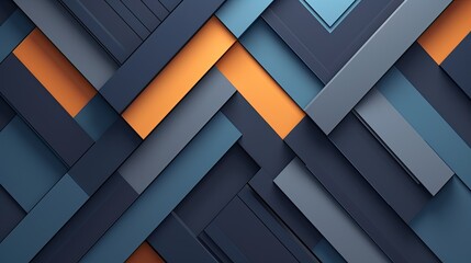 Geometric background with striped triangles