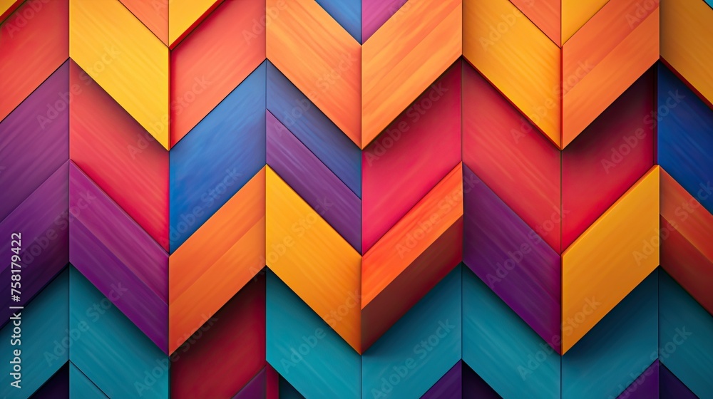 Poster geometric background in neo geometric style with bright color combinations