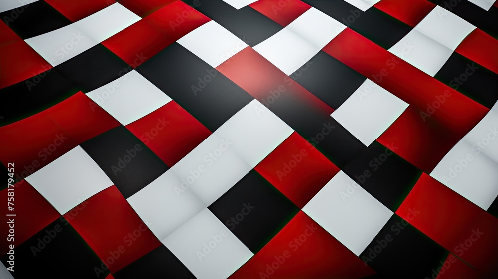 Poster geometric background with checkerboard patterns