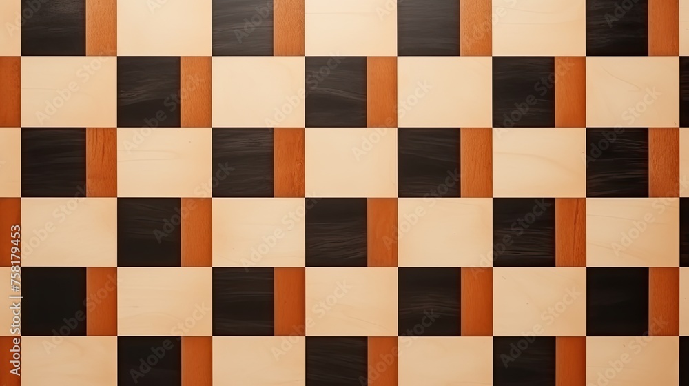 Poster geometric background with checkerboard patterns
