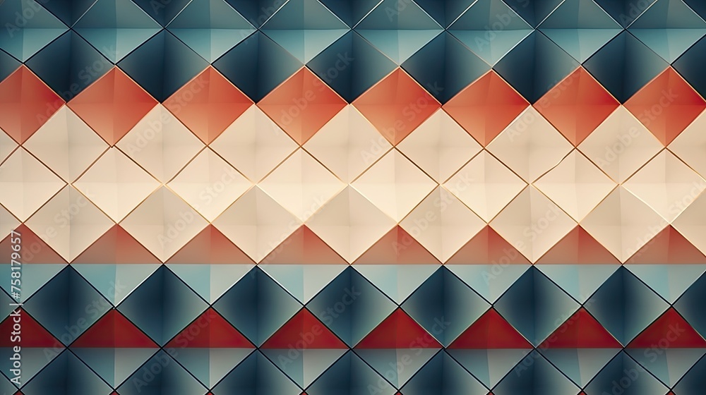 Poster geometric background with diamond grid patterns