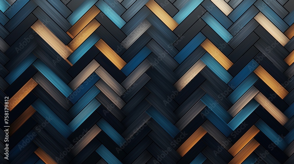 Poster geometric background with herringbone patterns