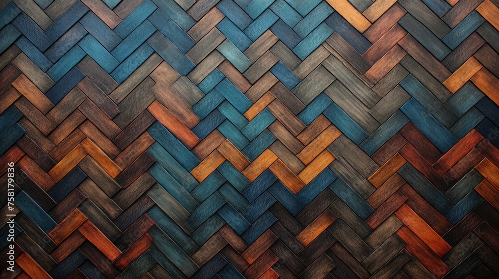 Aufkleber geometric background with herringbone patterns