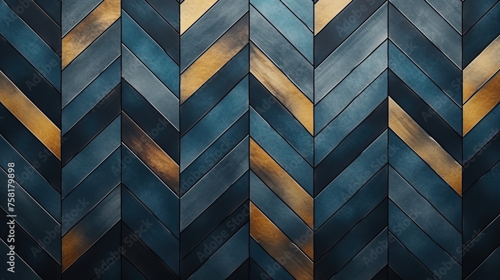 Poster geometric background with herringbone patterns