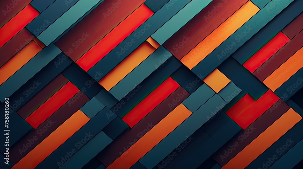 Poster geometric background with parallel lines