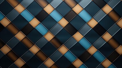 Geometric background with plaid patterns