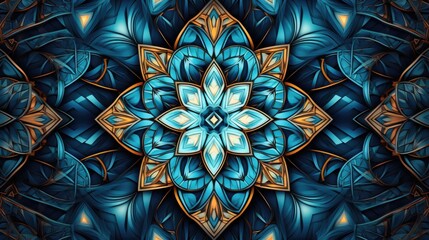 Geometric background with symmetrical patterns