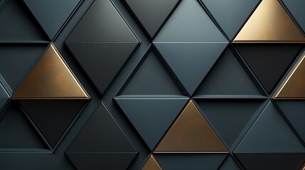 Geometric background with triangle shaped elements