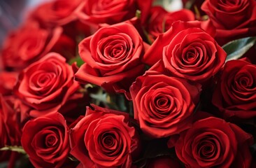 Obraz premium A bouquet of red roses