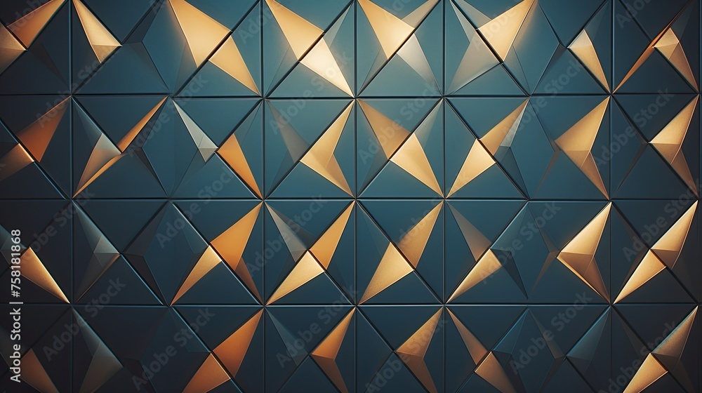 Poster geometric background with diamond grid patterns