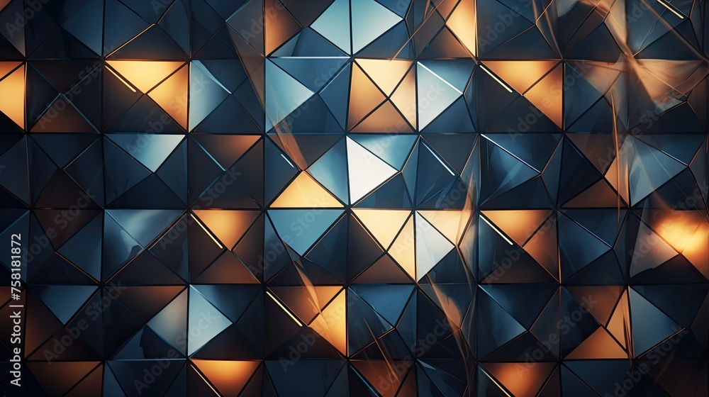 Poster geometric background with diamond grid patterns