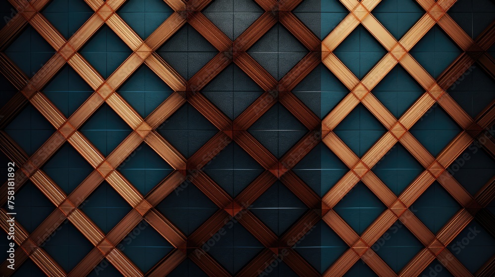 Poster geometric background with diamond grid patterns