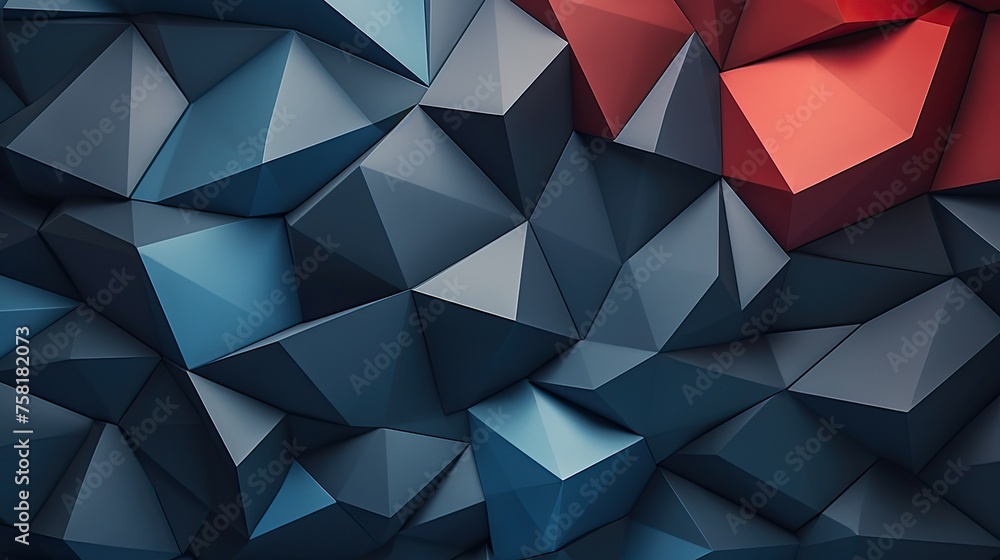 Poster geometric background with irregular polygon shapes