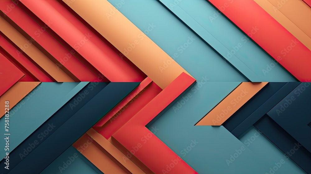 Poster geometric background with parallel lines