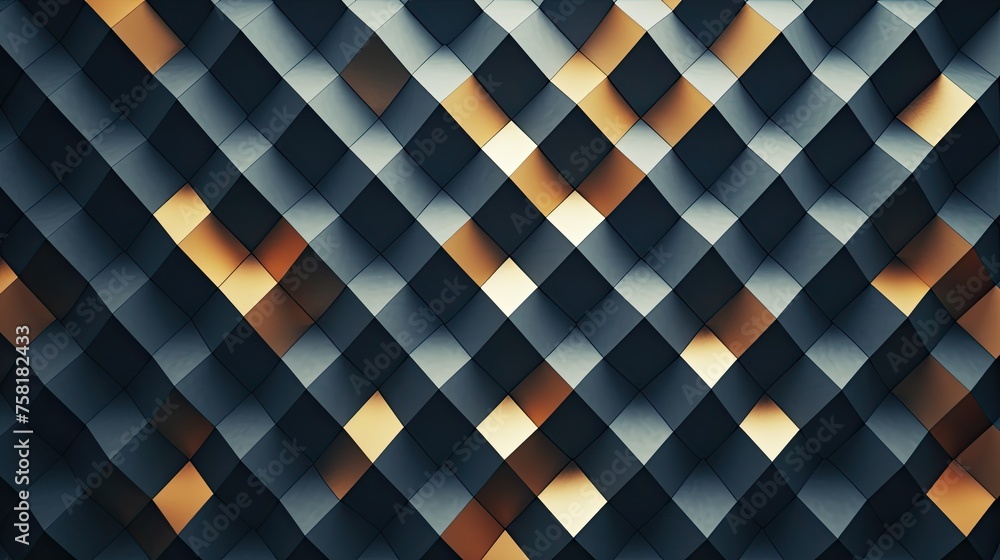 Poster geometric background with square grid patterns