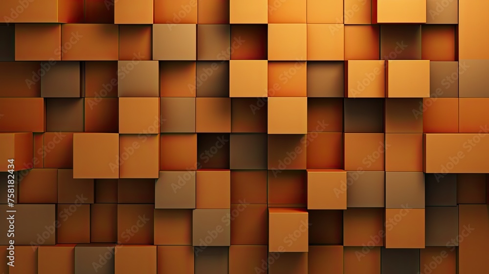 Poster geometric background with square shaped elements