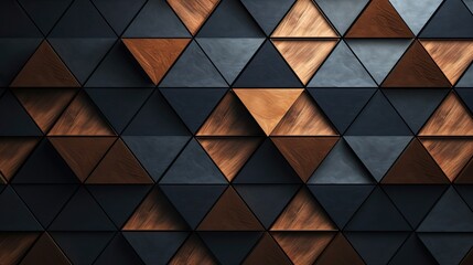 Obraz premium Geometric background with triangle shaped elements