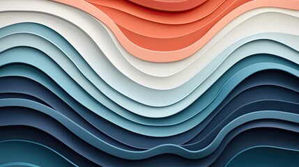 Geometric background with wave patterns