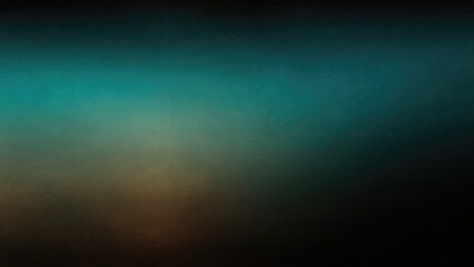 Black Teal grey brown, color gradient rough abstract background, grainy noise grungy