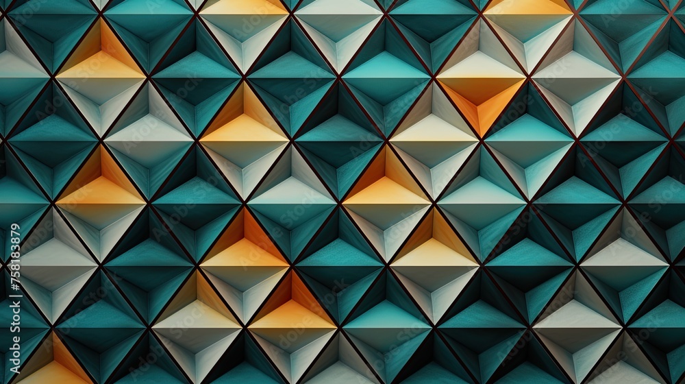 Poster geometric background with diamond grid patterns