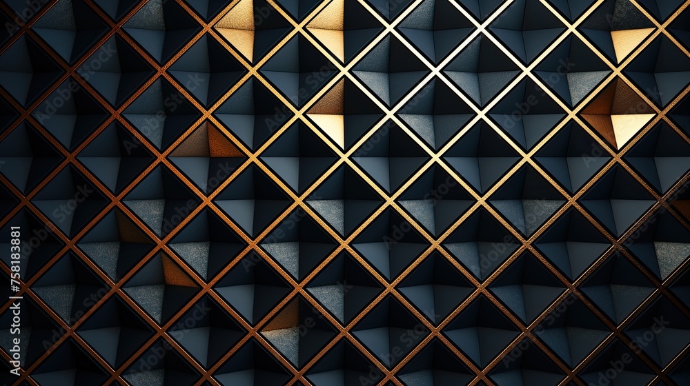 Aufkleber geometric background with diamond grid patterns