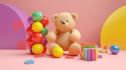 Educational Kids Toys Collection: Teddy Bear and More

