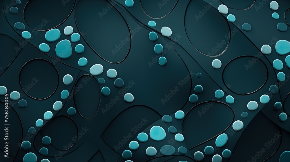 Poster geometric background with dotted patterns