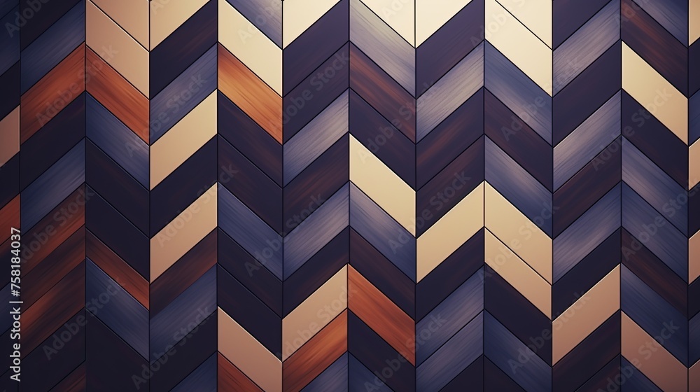 Poster geometric background with herringbone patterns