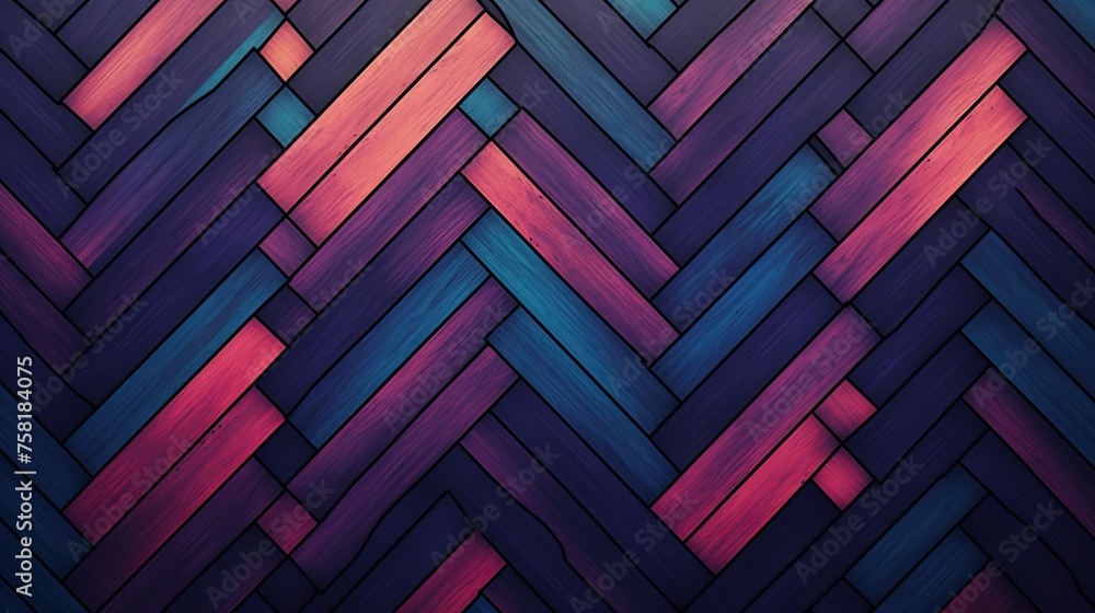 Poster geometric background with herringbone patterns