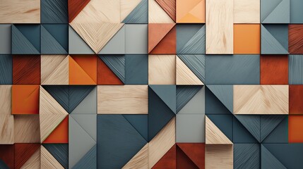 Geometric background with plaid patterns