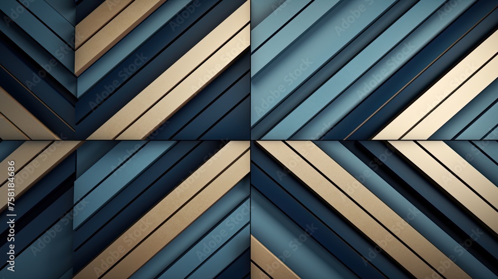 Poster geometric background with striped patterns