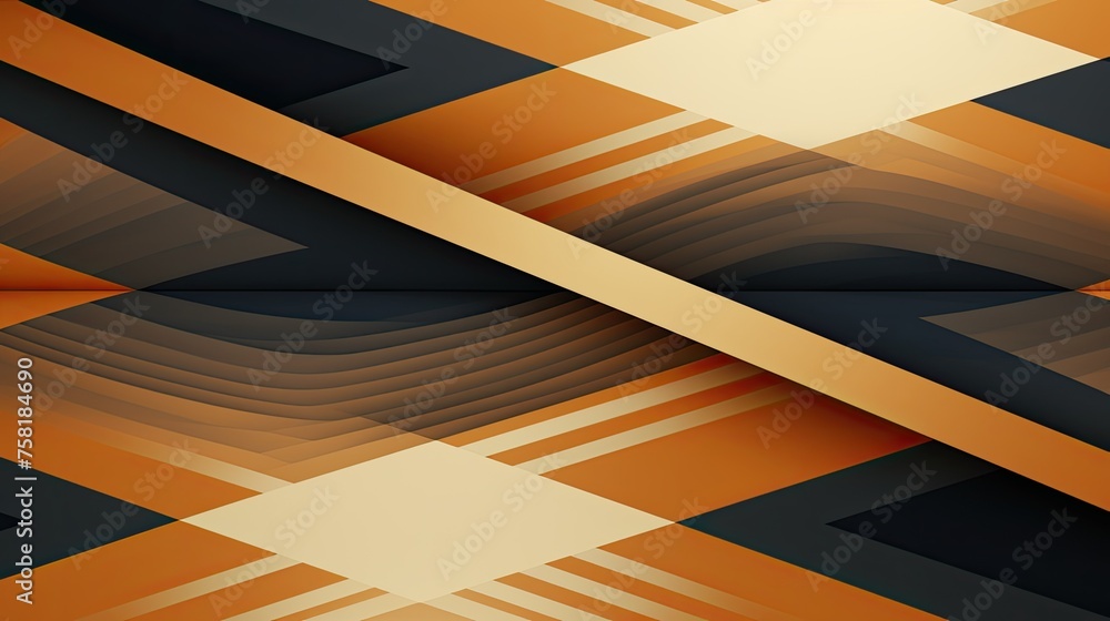 Poster geometric background with striped patterns