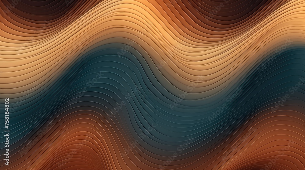 Poster geometric background with wave patterns
