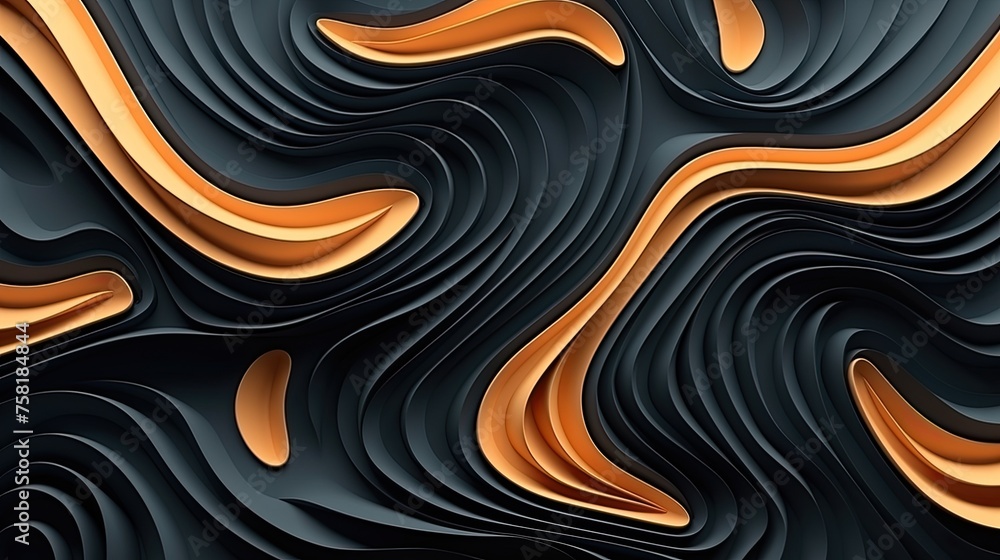 Aufkleber geometric background with wavy patterns