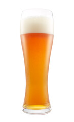 Glass of beer in a tall glass