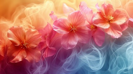 Fototapeta na wymiar Summer and spring energy abstract background