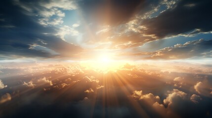 Godly Light in Heaven Symbolizing Divine Presence

