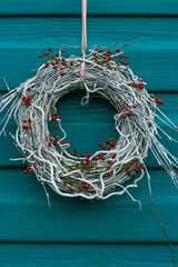 Wreath made from birch twigs - 758193217