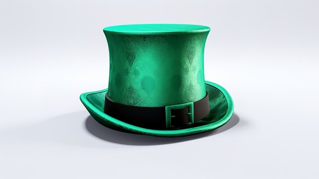 Green St. Patrick's Day Top Hat Cut Out: Based

