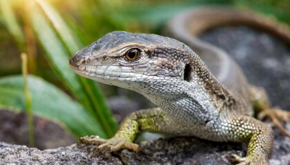 Fototapeta premium Generated image of lizard close up