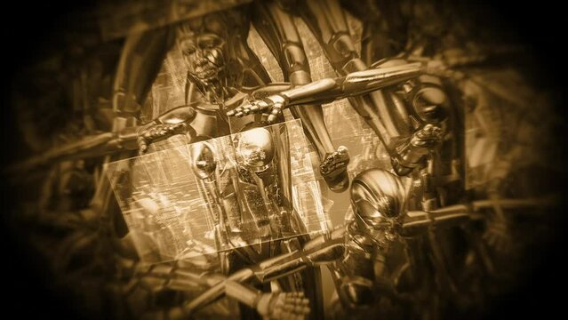 Group of Artificial Intelligence Drones 02
