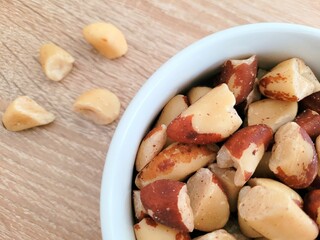 Brazil nuts for healthier eating.